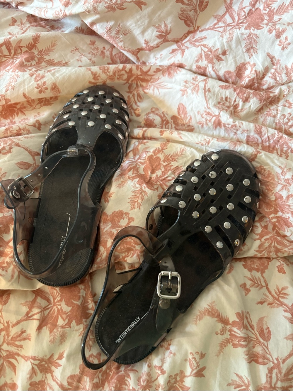 Intentionally blank Studded Jelly Sandals
